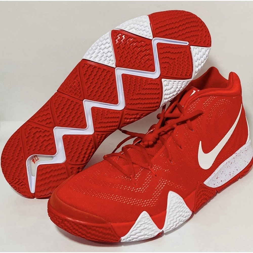 Men's  Size 18 Nike Kyrie 4 TB University Red White Basketball Shoes Irving